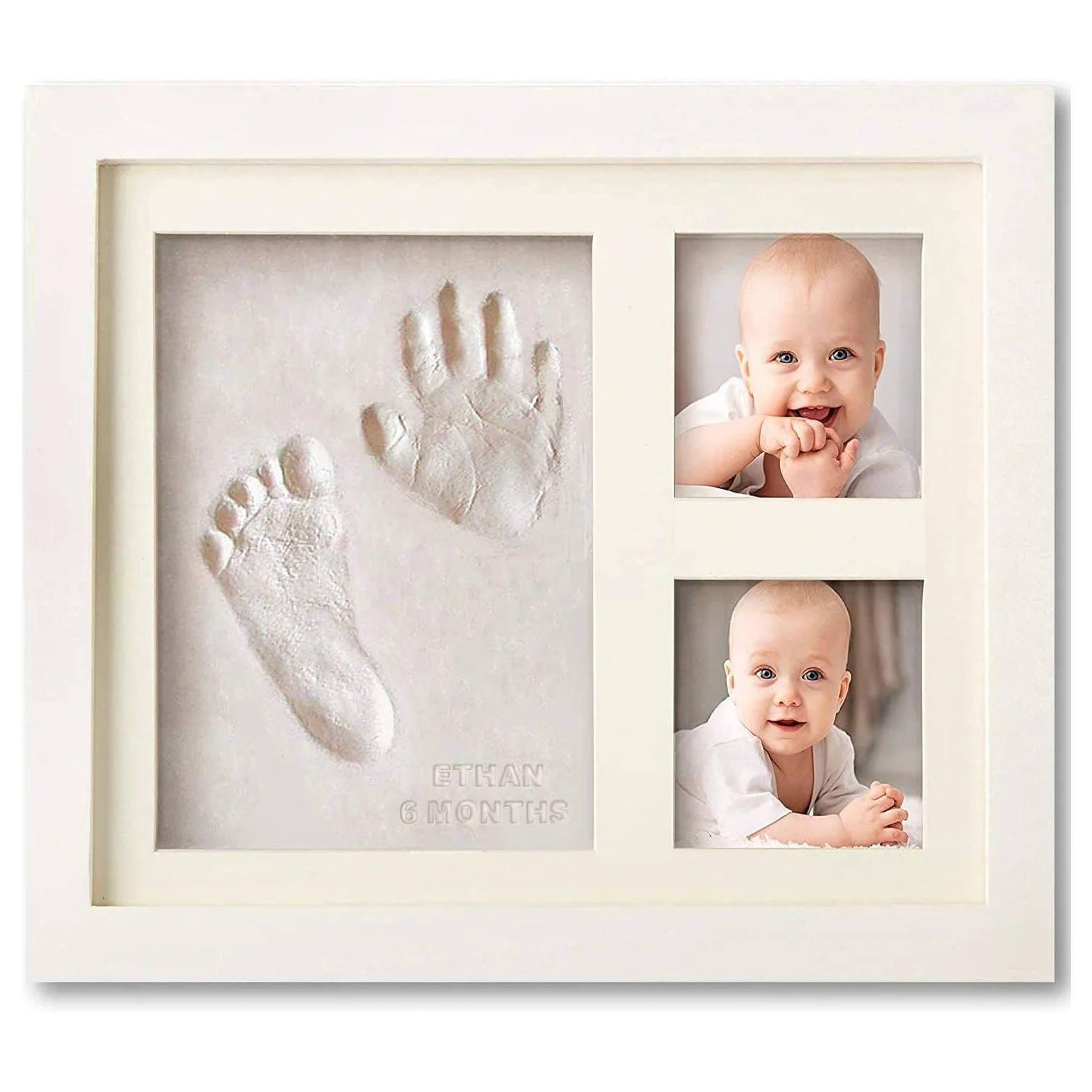 Baby Nursery Picture Frames - Baby Handprint and Footprint Kit for