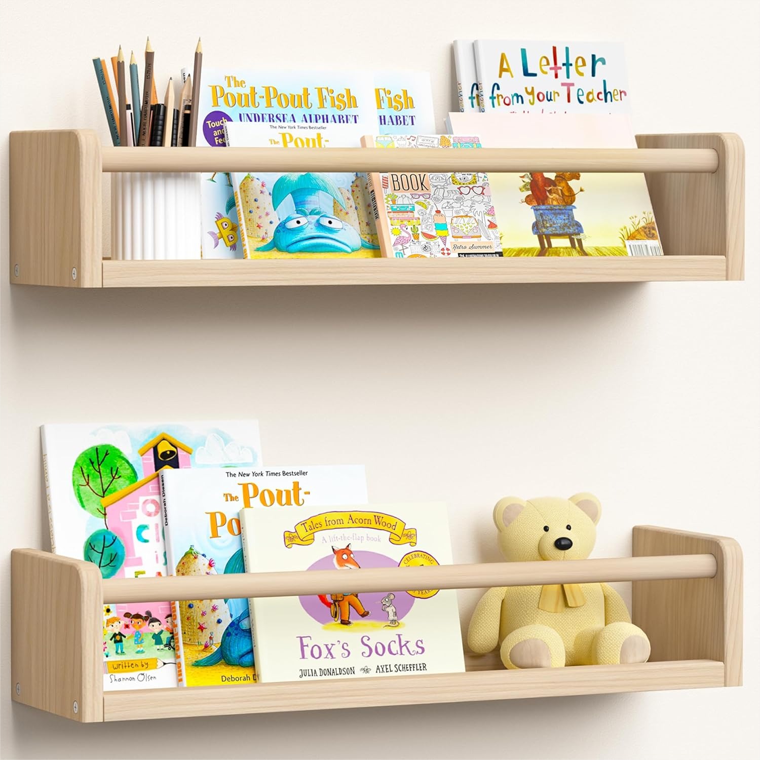 Baby Nursery Images Free - 2 Pack 15.7 Inch Floating Bookshelves