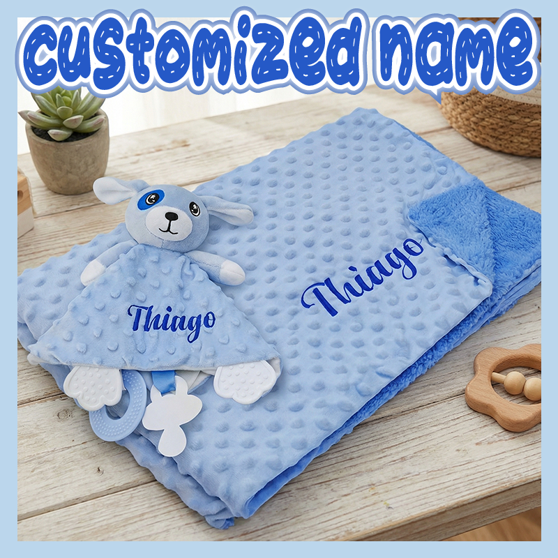 Baby Nursery Bedding - Custom Baby Name 100% Cotton Animal-Themed