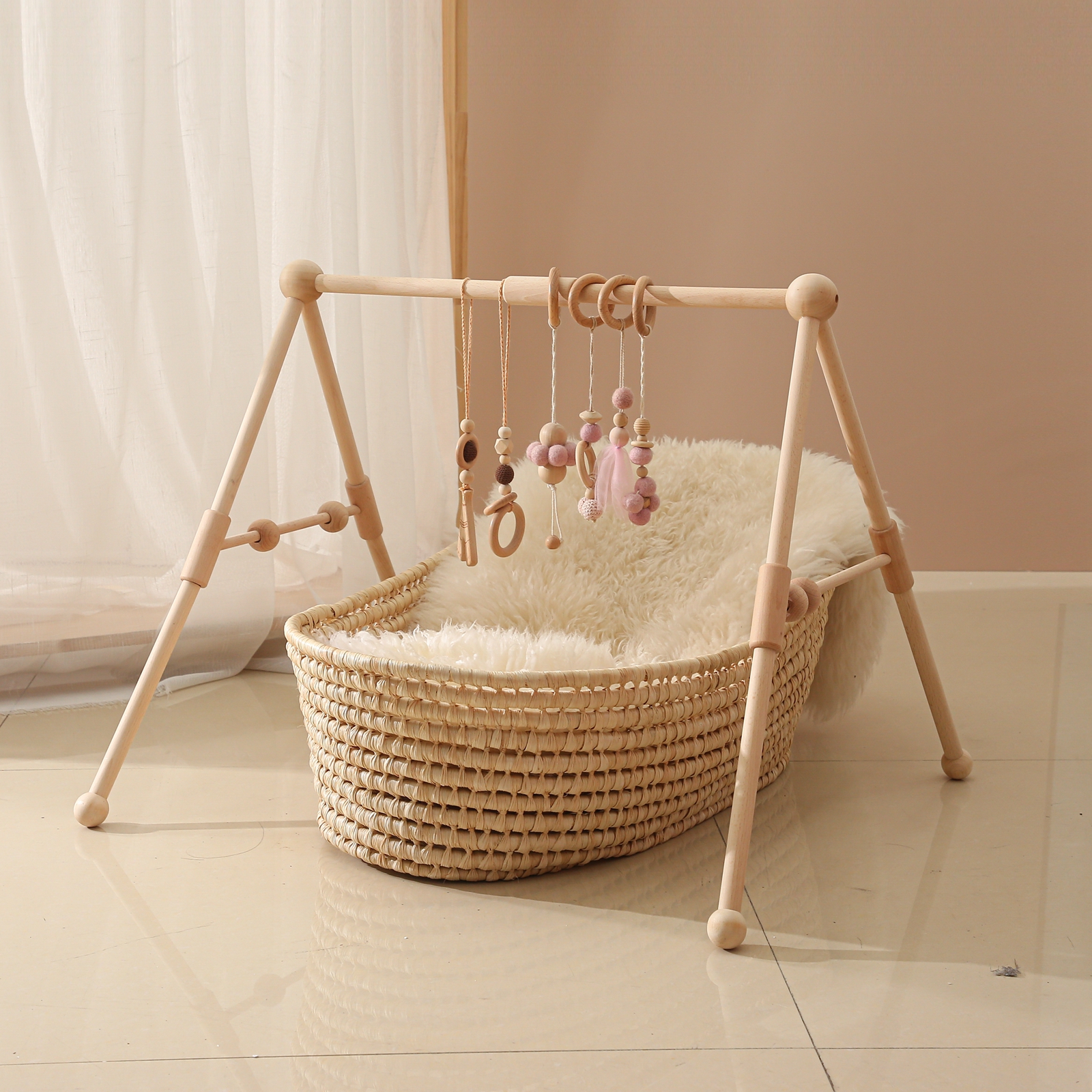 Baby Nursery Music - Baby Wooden Toys Play Gym Ordic