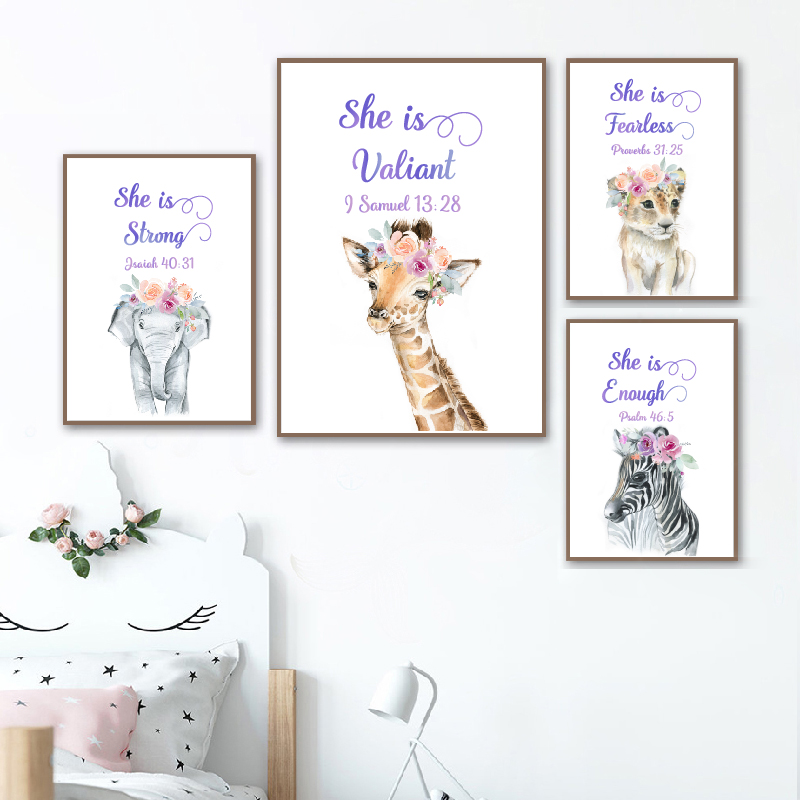 Baby Girl Nursery Quotes - Baby Girl Nursery Bible Verse Quote