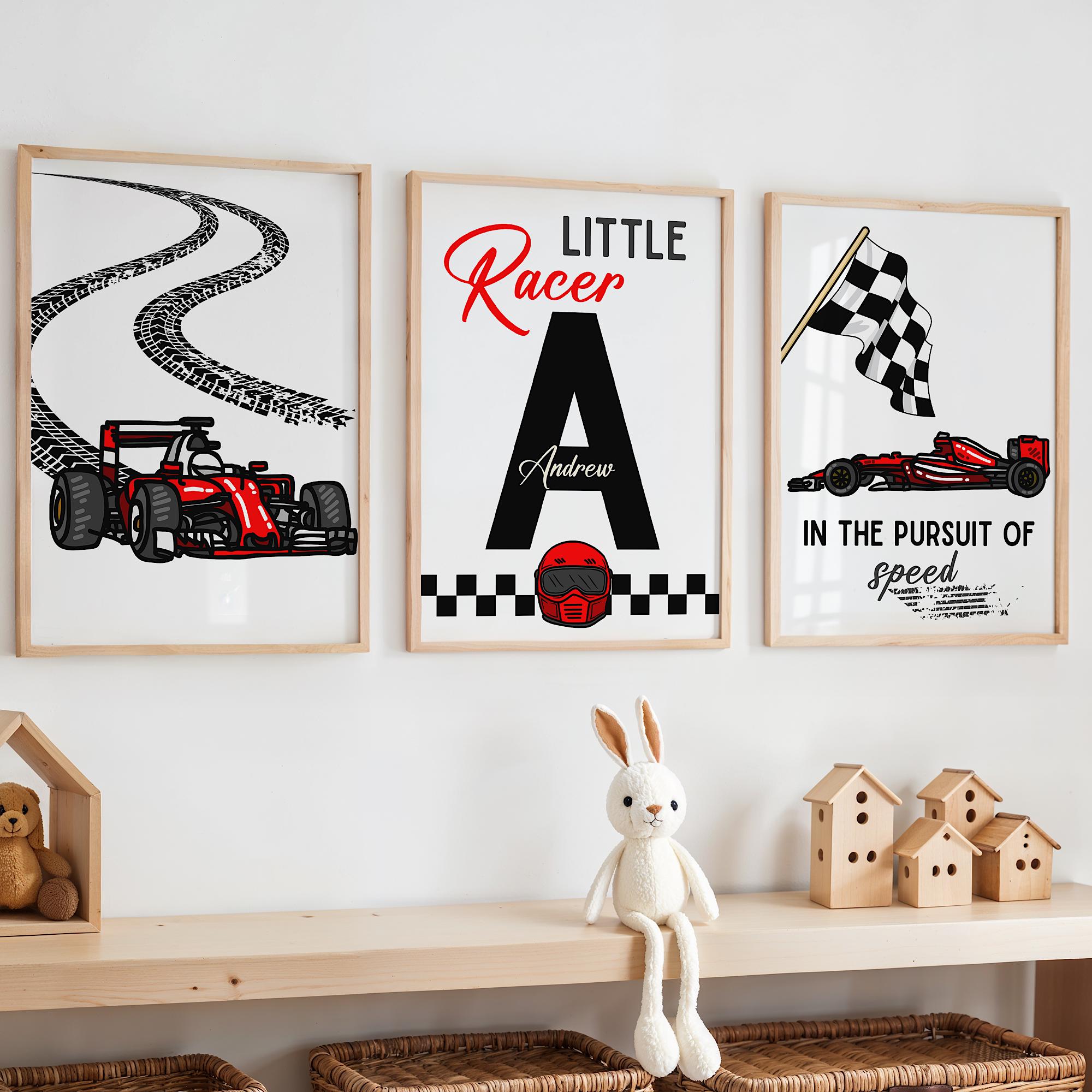 Custom Name Racing Car Nursery - Baby Nursery Pictures recensione e prezzo