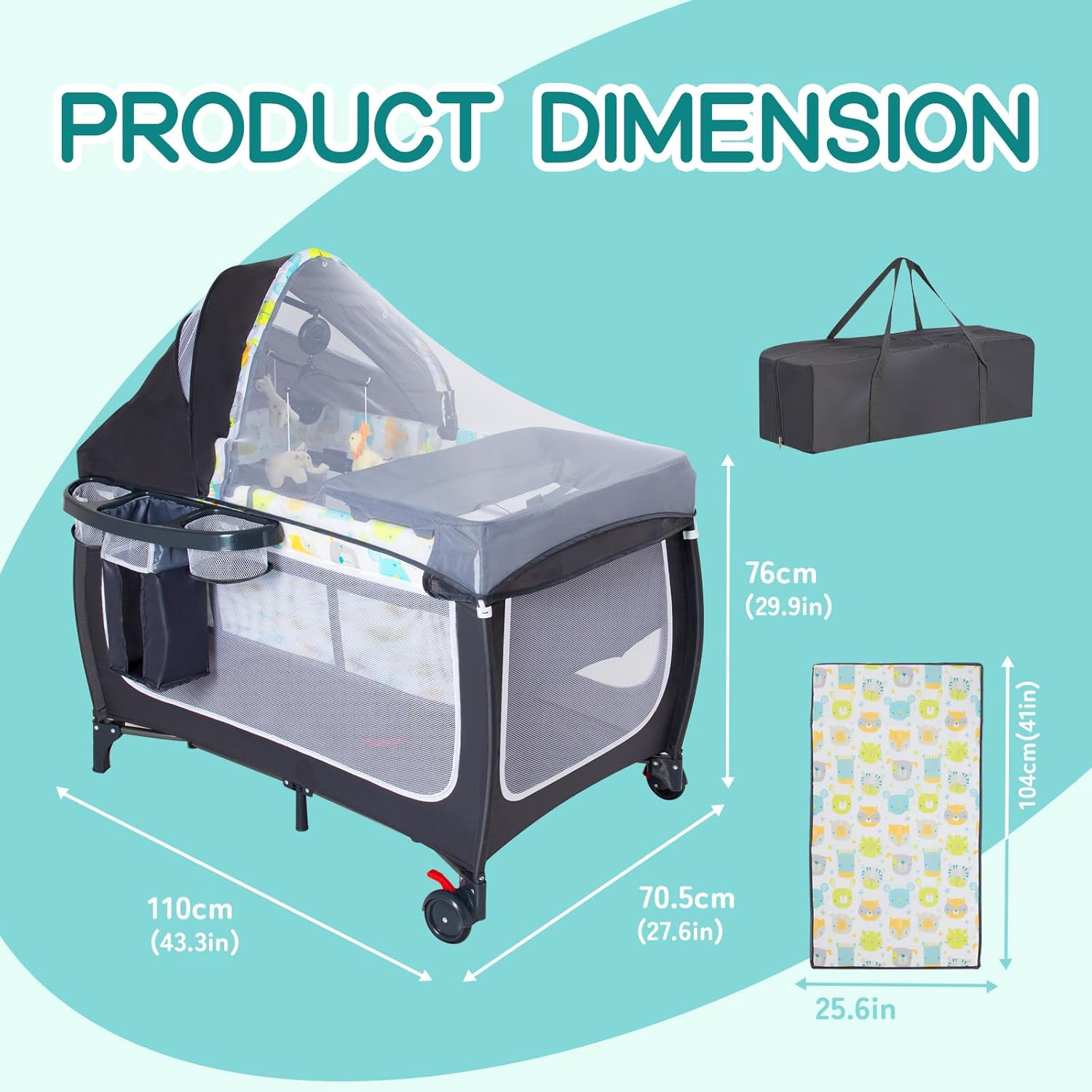 4 in 1 Pack and Play,Portable  - Baby Nursery Music recensione e prezzo