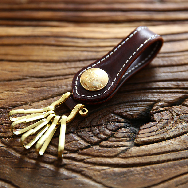 Genuine Leather Belt Key Chain - Baby Nursery Yellow recensione e prezzo