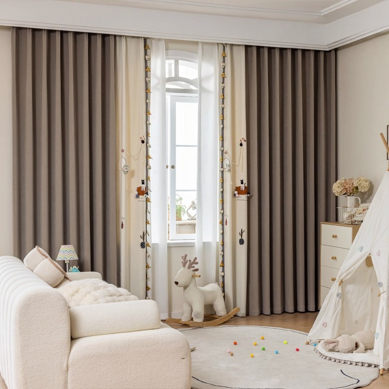 Cat Star Cartoon Embroidery Cu - Baby Nursery Curtains recensione e prezzo