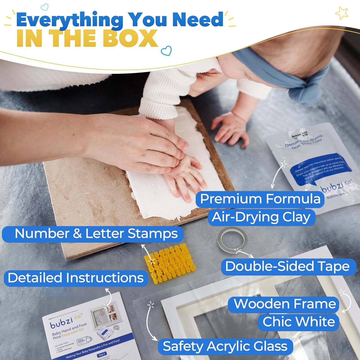 Baby Handprint & Footprint Kit - Baby Nursery Images Free recensione e prezzo