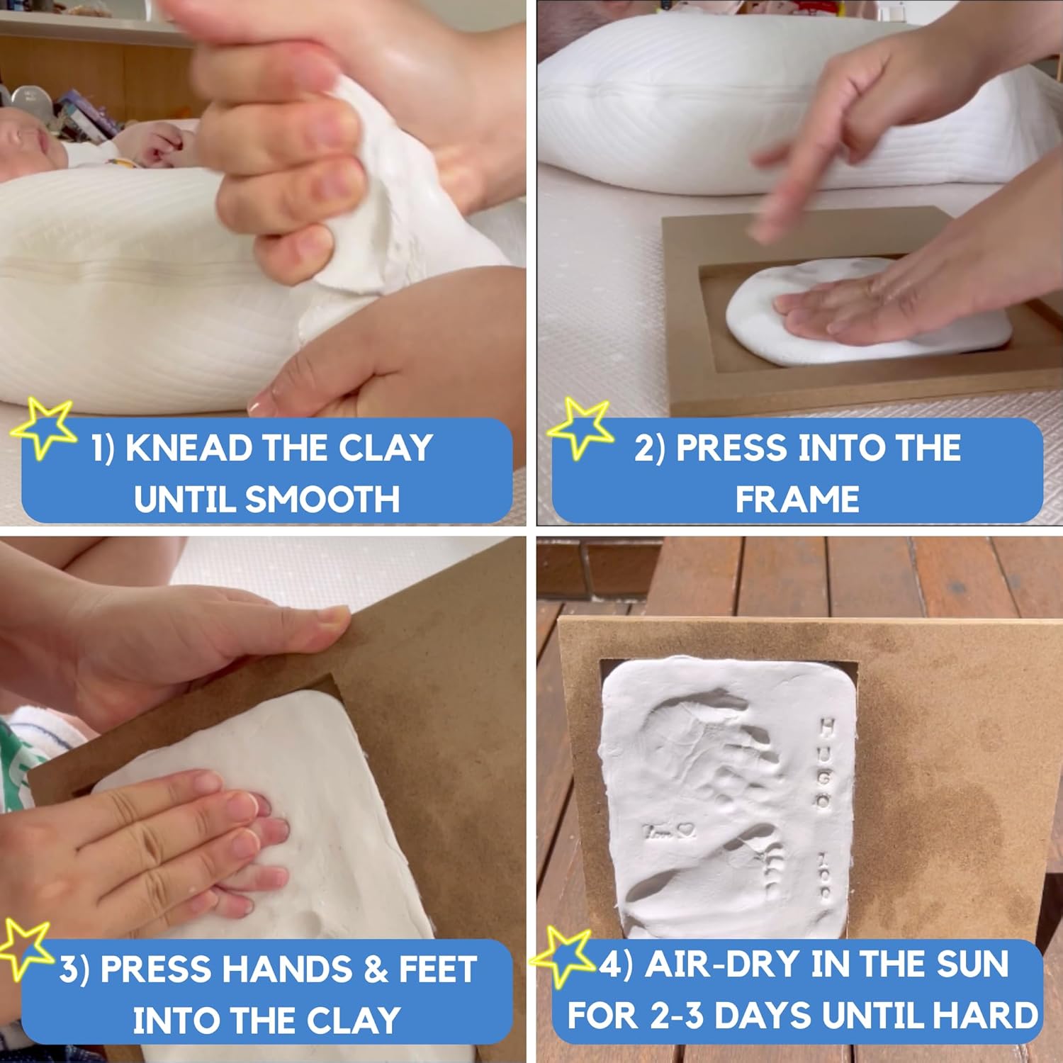 Baby Handprint & Footprint Kit - Baby Nursery Images Free recensione e prezzo