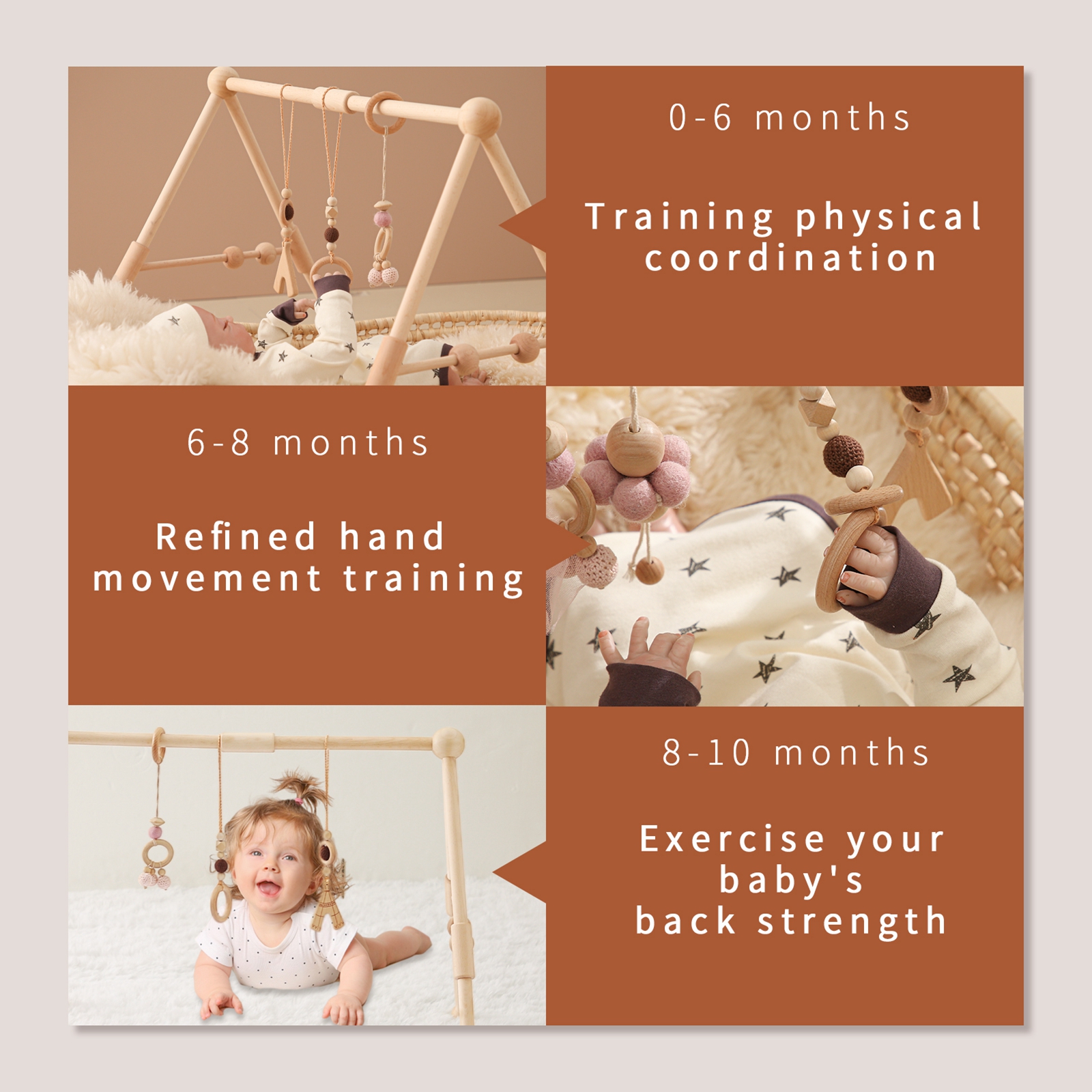 Baby Wooden Toys Play Gym Ordi - Baby Nursery Nurse recensione e prezzo