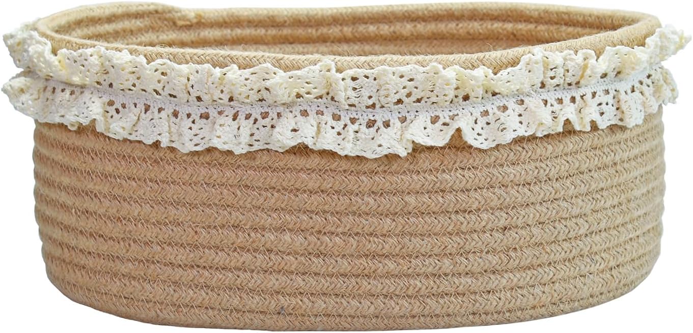 Small Brown Jute Woven Storage - Baby Nursery Images Free recensione e prezzo