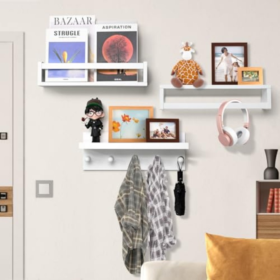 Set of Four Floating Book Shel - Baby Nursery Shelves recensione e prezzo