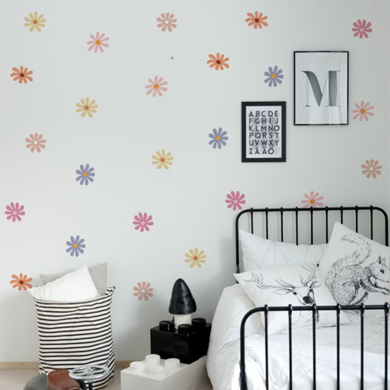 Daisy Floral Wall Stickers Chi - Baby Nursery Peel And Stick Wallpaper recensione e prezzo
