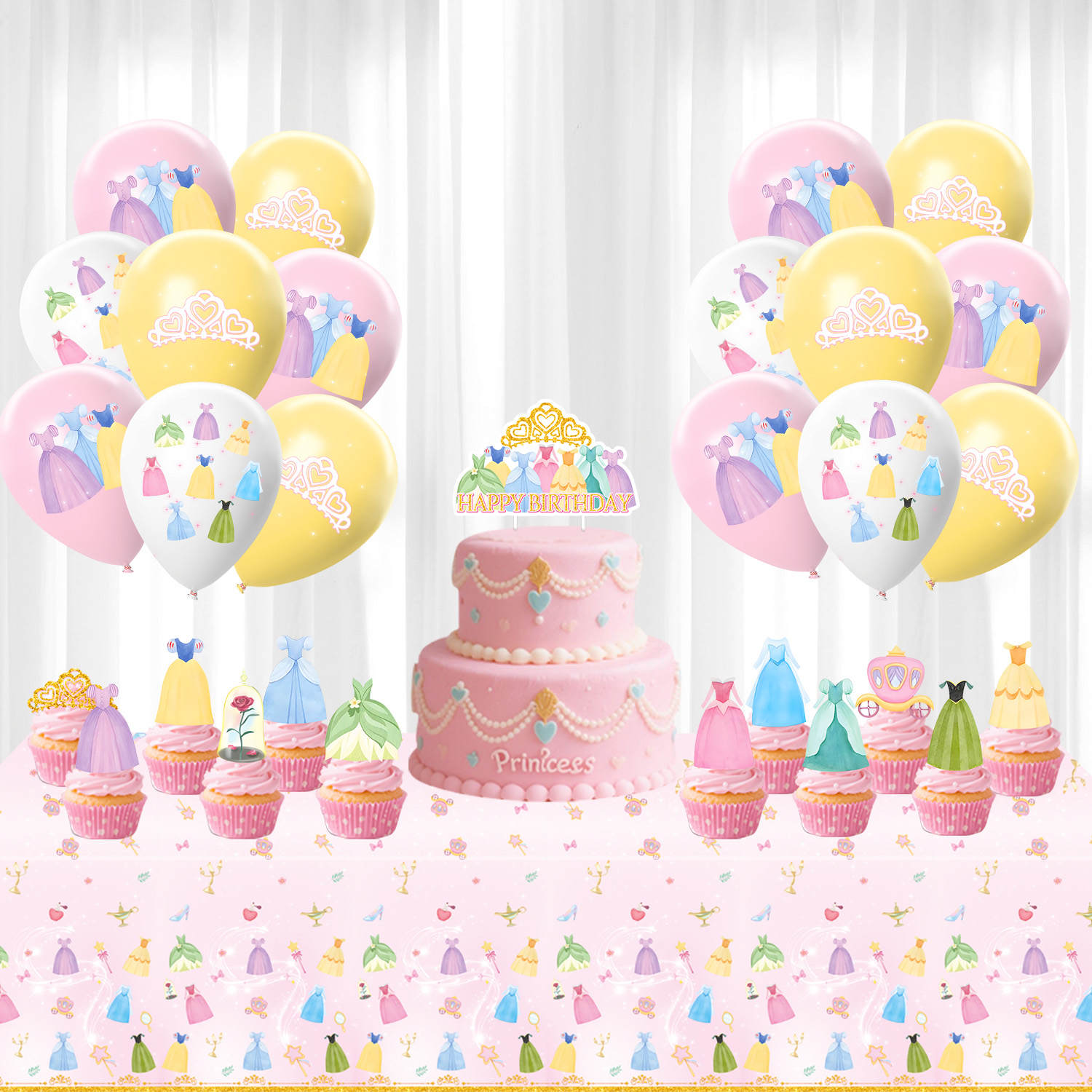 Princess Dress Girls Birthday  - Baby Nursery Girl Room recensione e prezzo
