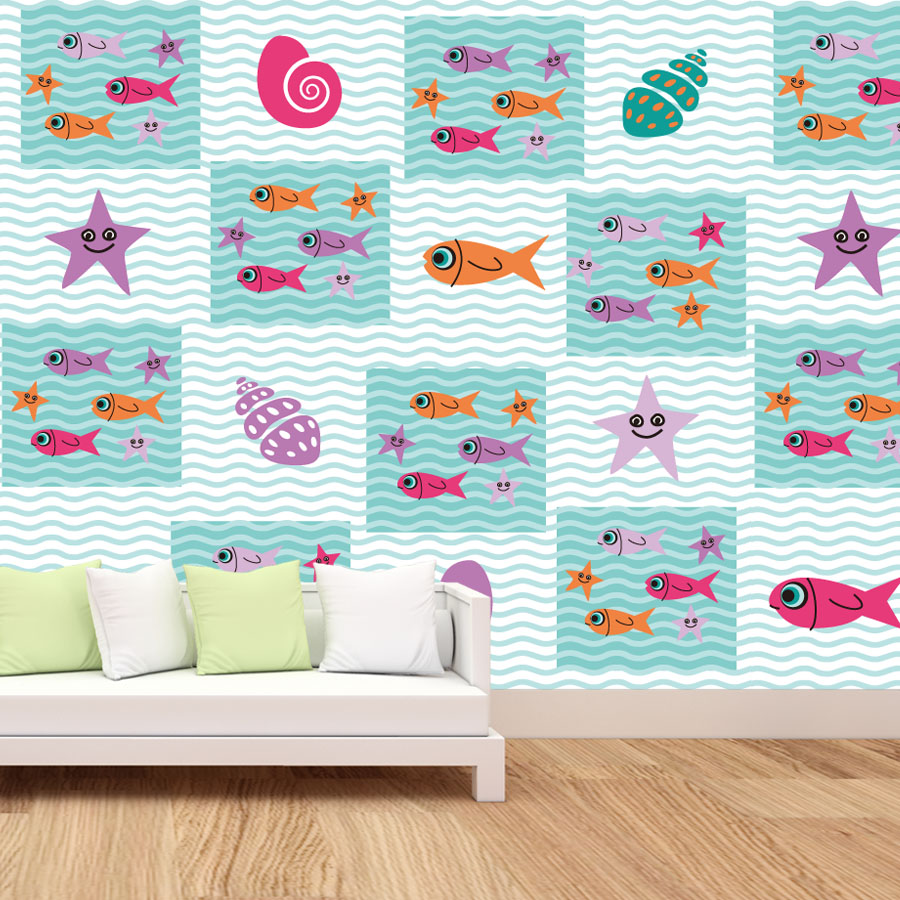 Cartoon Peel and Stick Photo W - Baby Nursery Peel And Stick Wallpaper recensione e prezzo