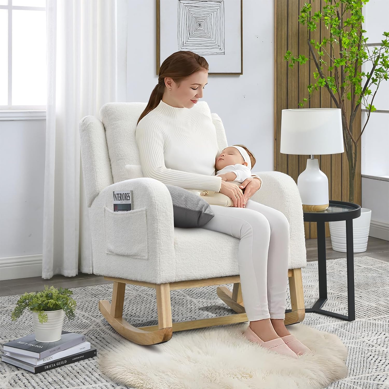 Rocking Glider Chair for Nurse - Rocking Chair Nursery recensione e prezzo