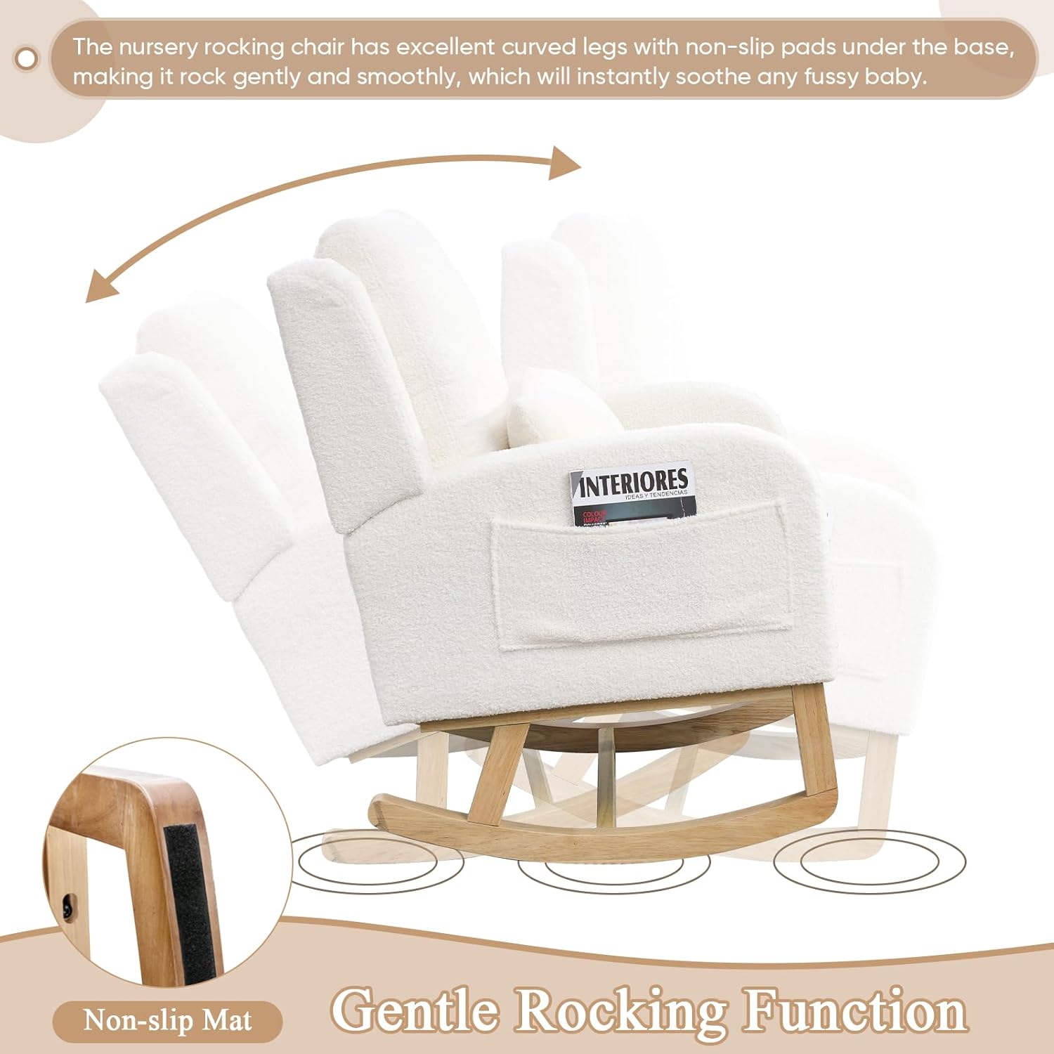 Rocking Glider Chair for Nurse - Rocking Chair Nursery recensione e prezzo