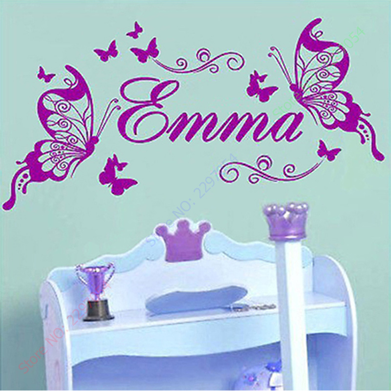 New Butterflies Personalized N - Baby Nursery Girl Room recensione e prezzo
