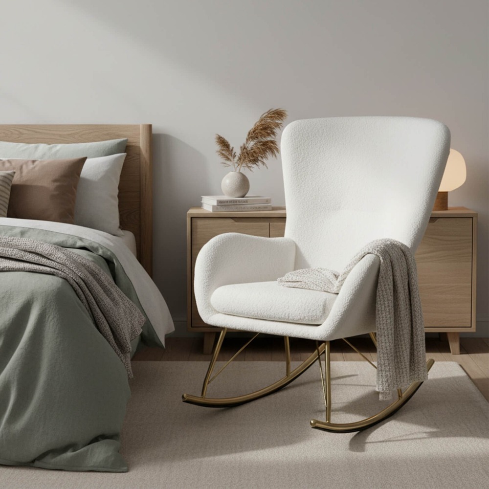 Nursery Rocking Chair w/ Curve - Rocking Chair Nursery recensione e prezzo