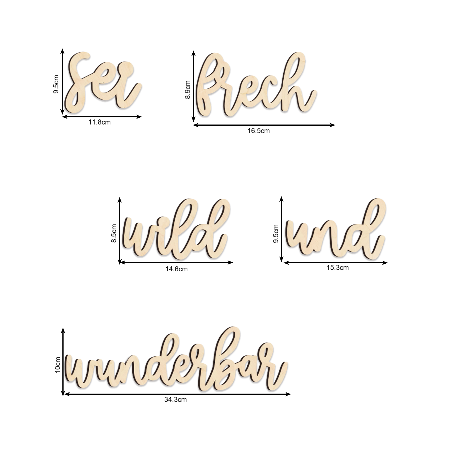 German Wooden Nursery Sign - 