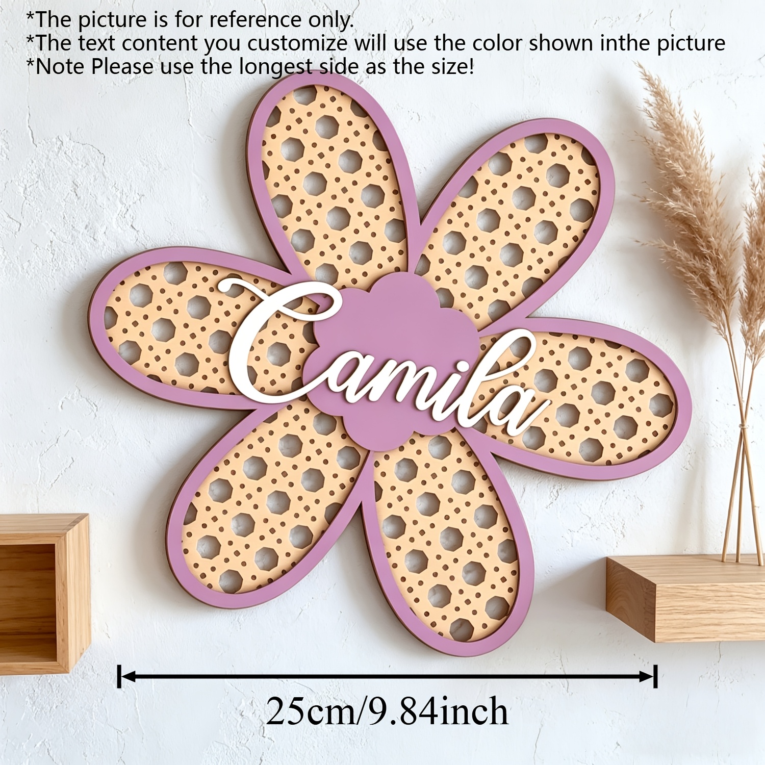 Personalized Boho Rattan Flowe - Baby Nursery Sign recensione e prezzo
