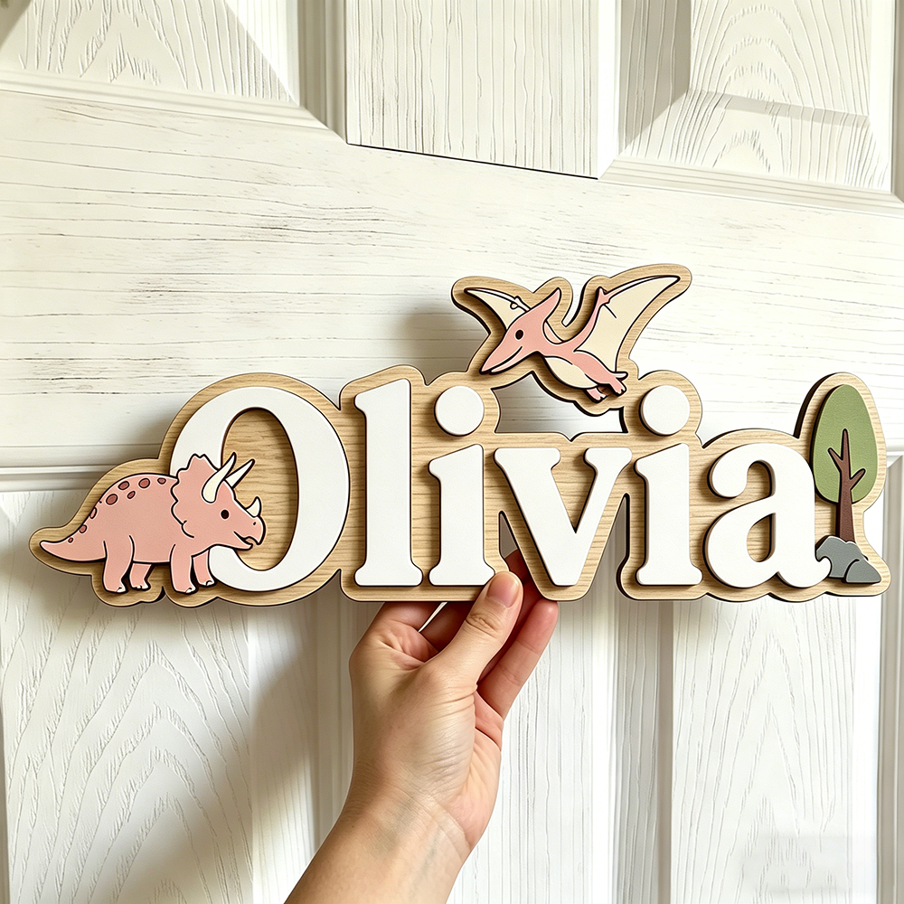 Personalized Dinosaur Name Sig - Baby Nursery Sign recensione e prezzo