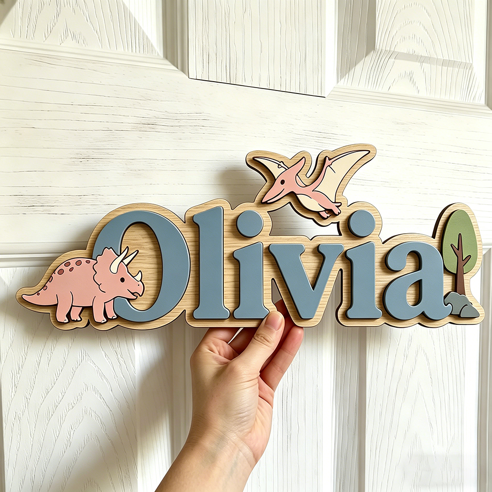 Personalized Dinosaur Name Sig - Baby Nursery Sign recensione e prezzo
