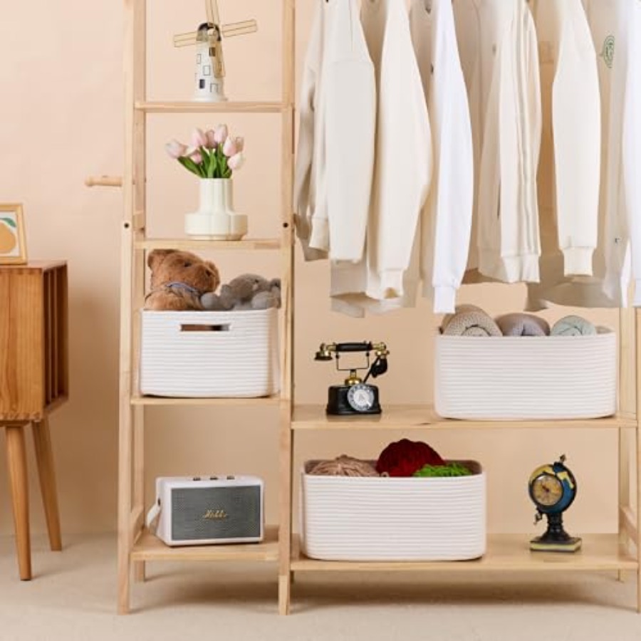 Large Storage Baskets for Orga - Baby Nursery Shelves recensione e prezzo