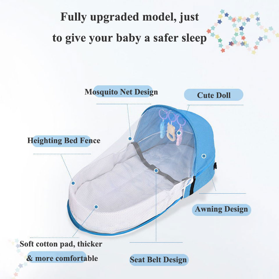 Portable Travel Baby Crib Fold - Rocking Chair Nursery recensione e prezzo