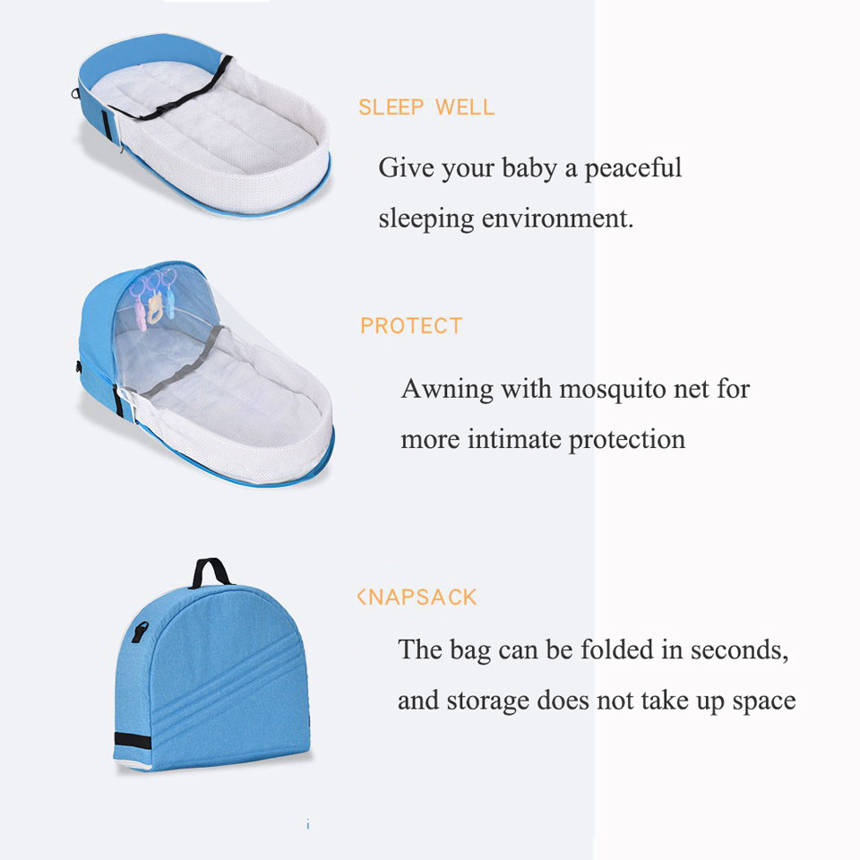 Portable Travel Baby Crib Fold - Rocking Chair Nursery recensione e prezzo