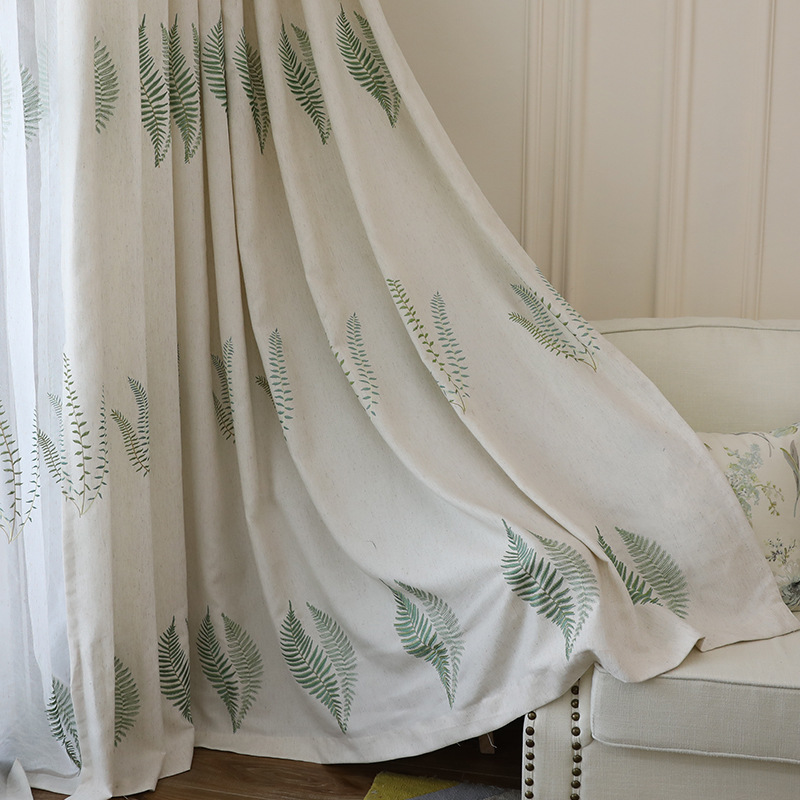 Embroidered Pastoral Linen Cur - Baby Nursery Curtains recensione e prezzo