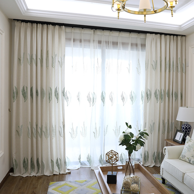 Embroidered Pastoral Linen Cur - Baby Nursery Curtains recensione e prezzo