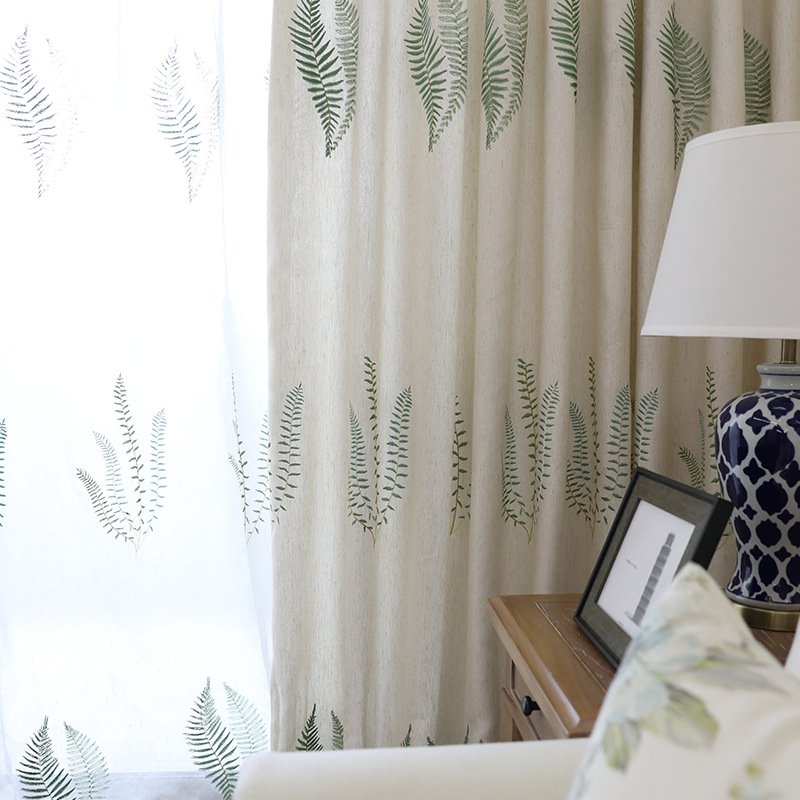 Embroidered Pastoral Linen Cur - Baby Nursery Curtains recensione e prezzo