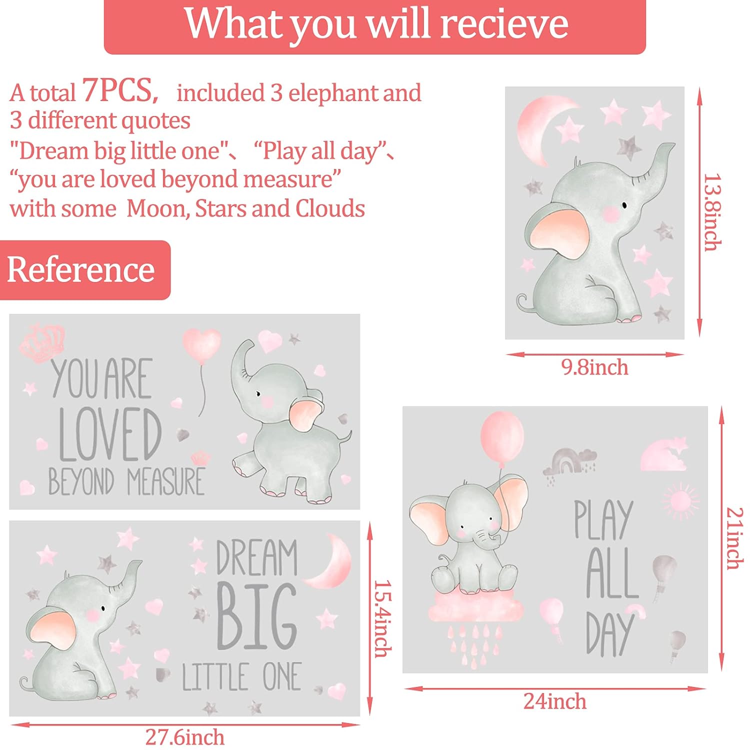 Dream Big Little One Elephant  - Baby Nursery Images Free recensione e prezzo