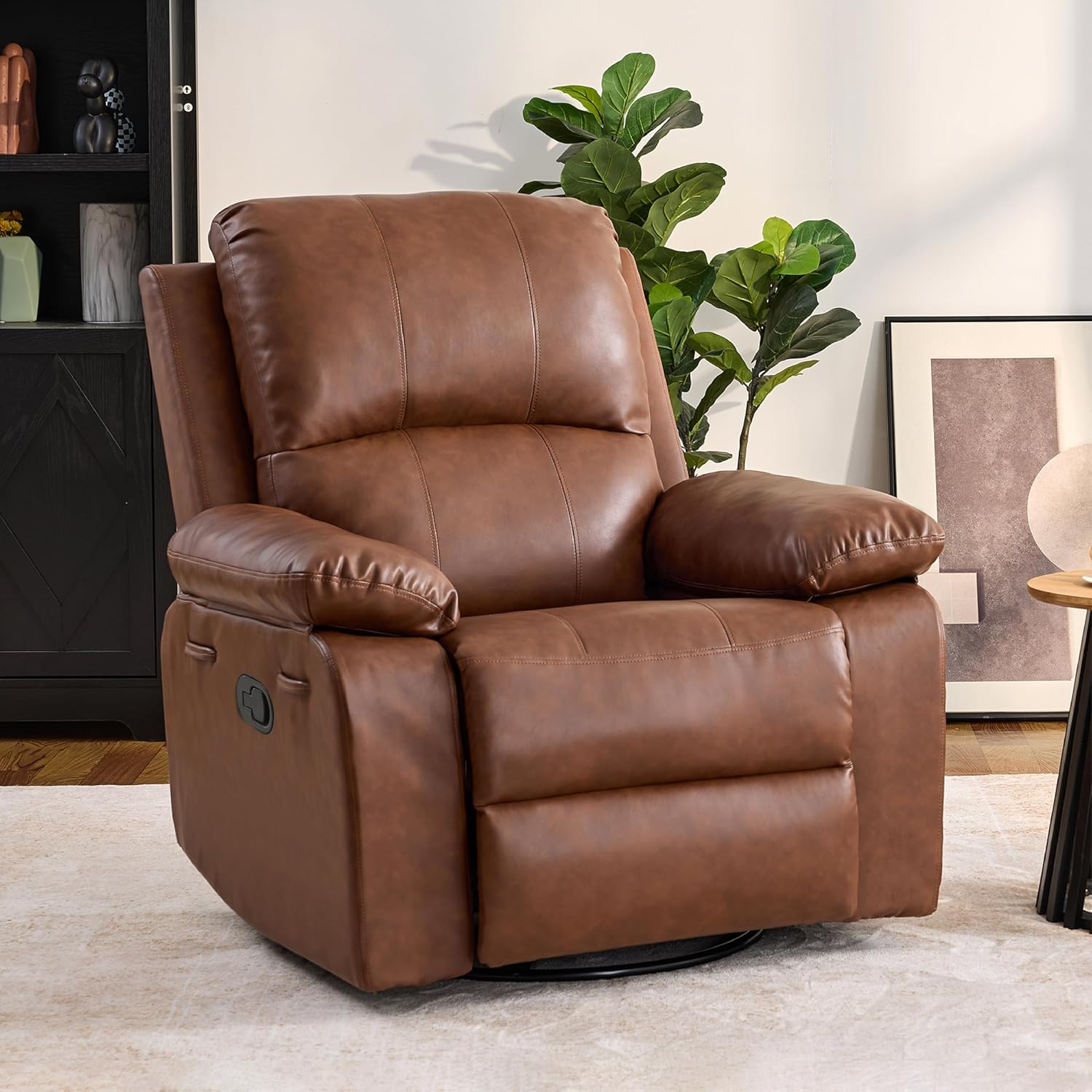 360° Swivel Rocking Leather Re - Rocking Chair Nursery recensione e prezzo