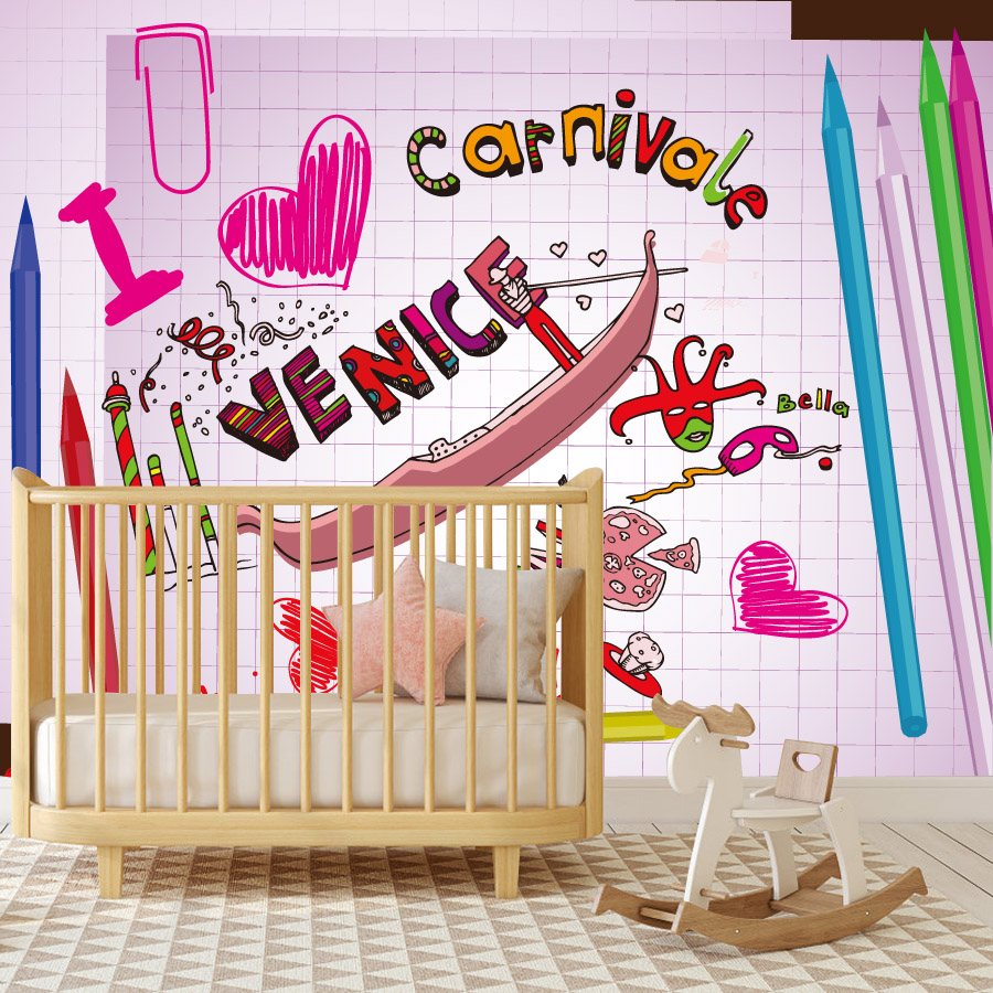 Cartoon Easy to Apply Peel and - Baby Nursery Peel And Stick Wallpaper recensione e prezzo