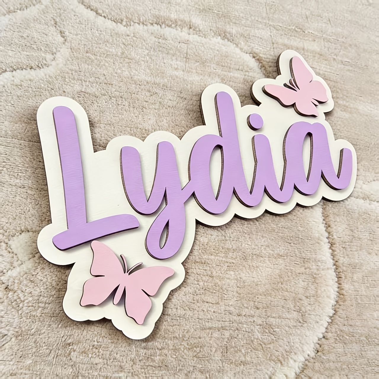 Personalized Blue & Pink Butte - Baby Nursery Sign recensione e prezzo