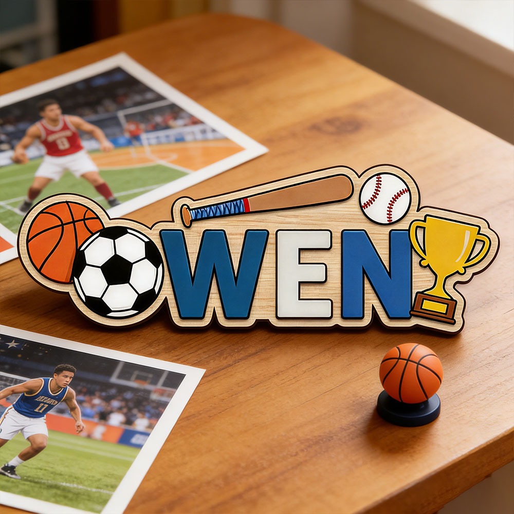 Custom Basketball Soccer Baseb - Baby Nursery Sign recensione e prezzo