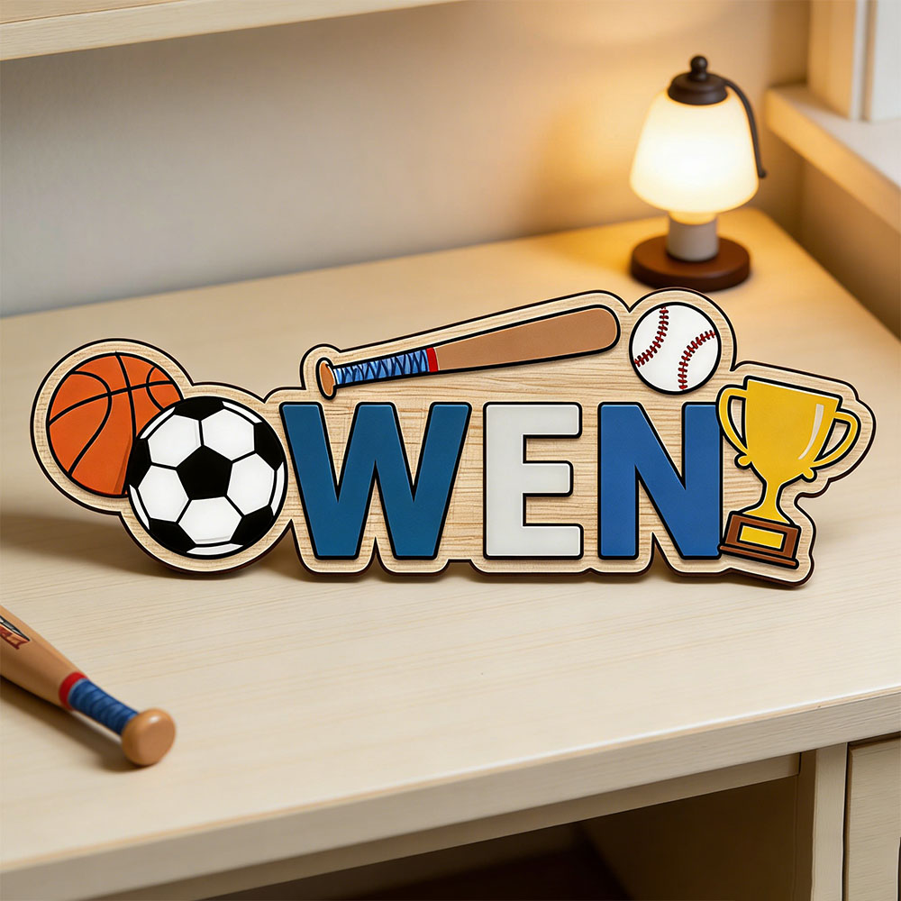 Custom Basketball Soccer Baseb - Baby Nursery Sign recensione e prezzo