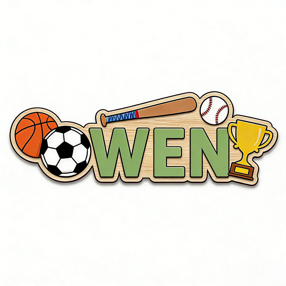 Custom Basketball Soccer Baseb - Baby Nursery Sign recensione e prezzo