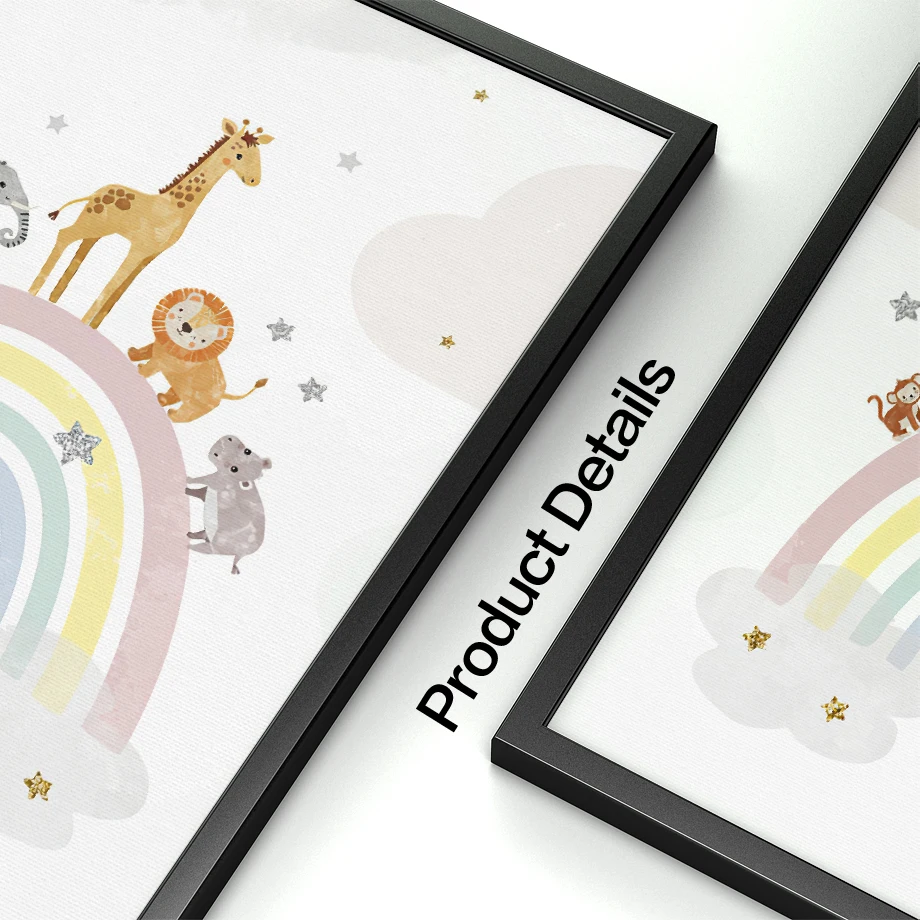 Giraffe Elephant Hot Balloon S - Baby Nursery Pictures recensione e prezzo