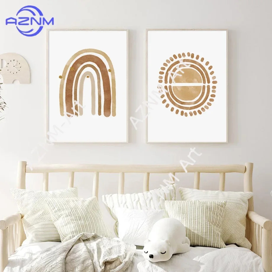 Boho Nursery Wall Art Canvas - - Baby Nursery Pictures recensione e prezzo