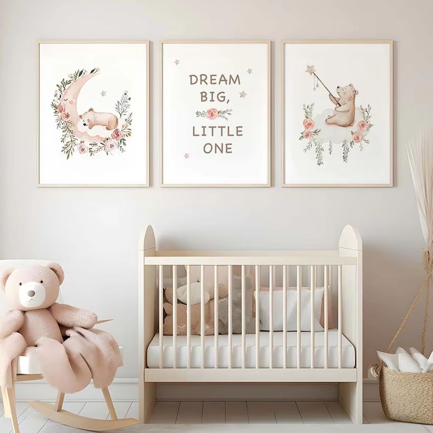 Nursery Flower Wall Art, Cute  - Baby Girl Nursery Quotes recensione e prezzo