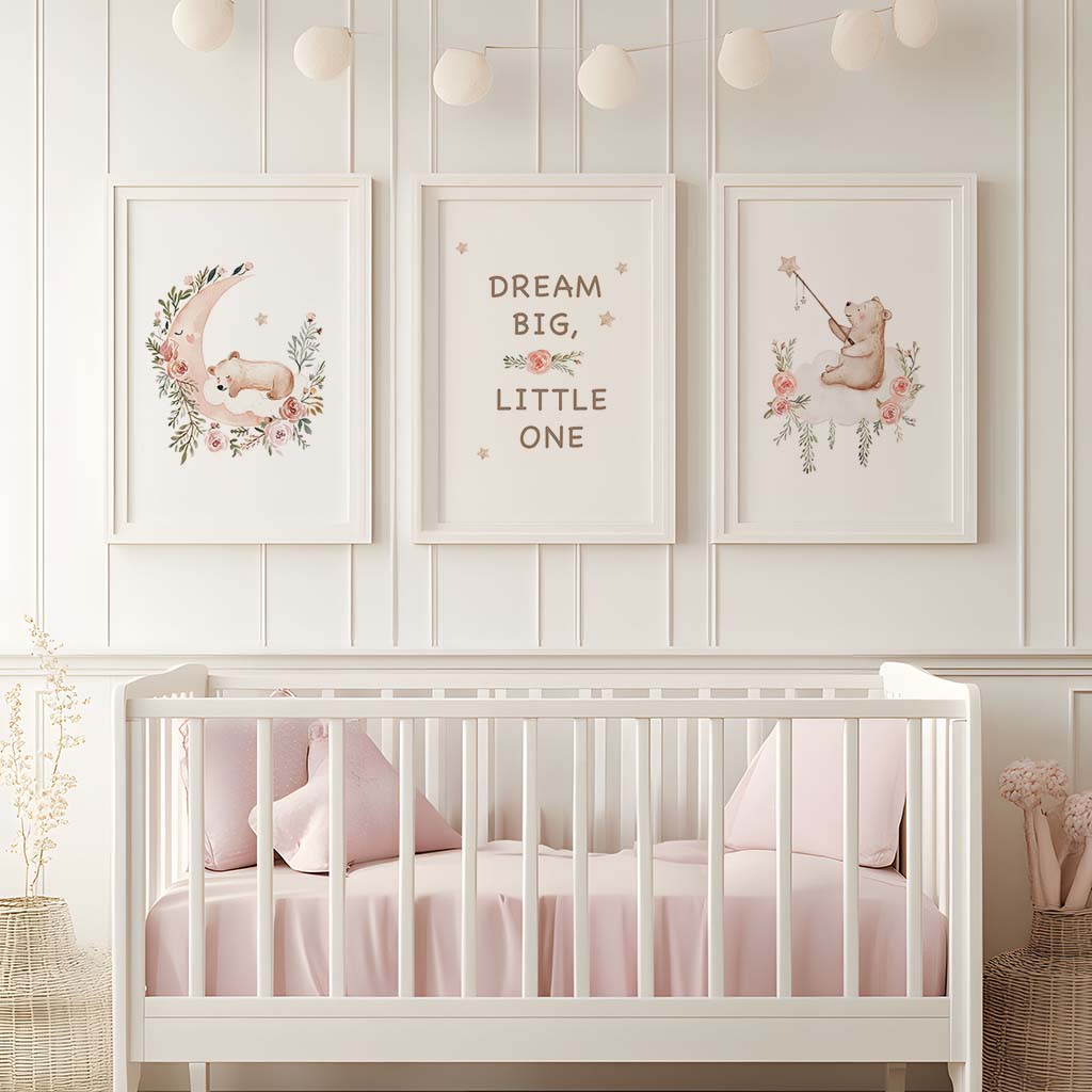 Nursery Flower Wall Art, Cute  - Baby Girl Nursery Quotes recensione e prezzo