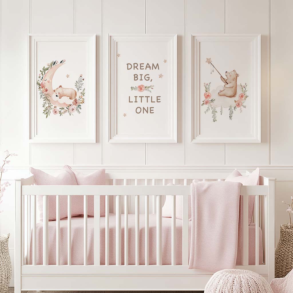 Nursery Flower Wall Art, Cute  - Baby Girl Nursery Quotes recensione e prezzo