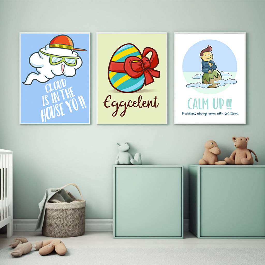1pc frameless Cartoon Nursery  - Baby Girl Nursery Quotes recensione e prezzo