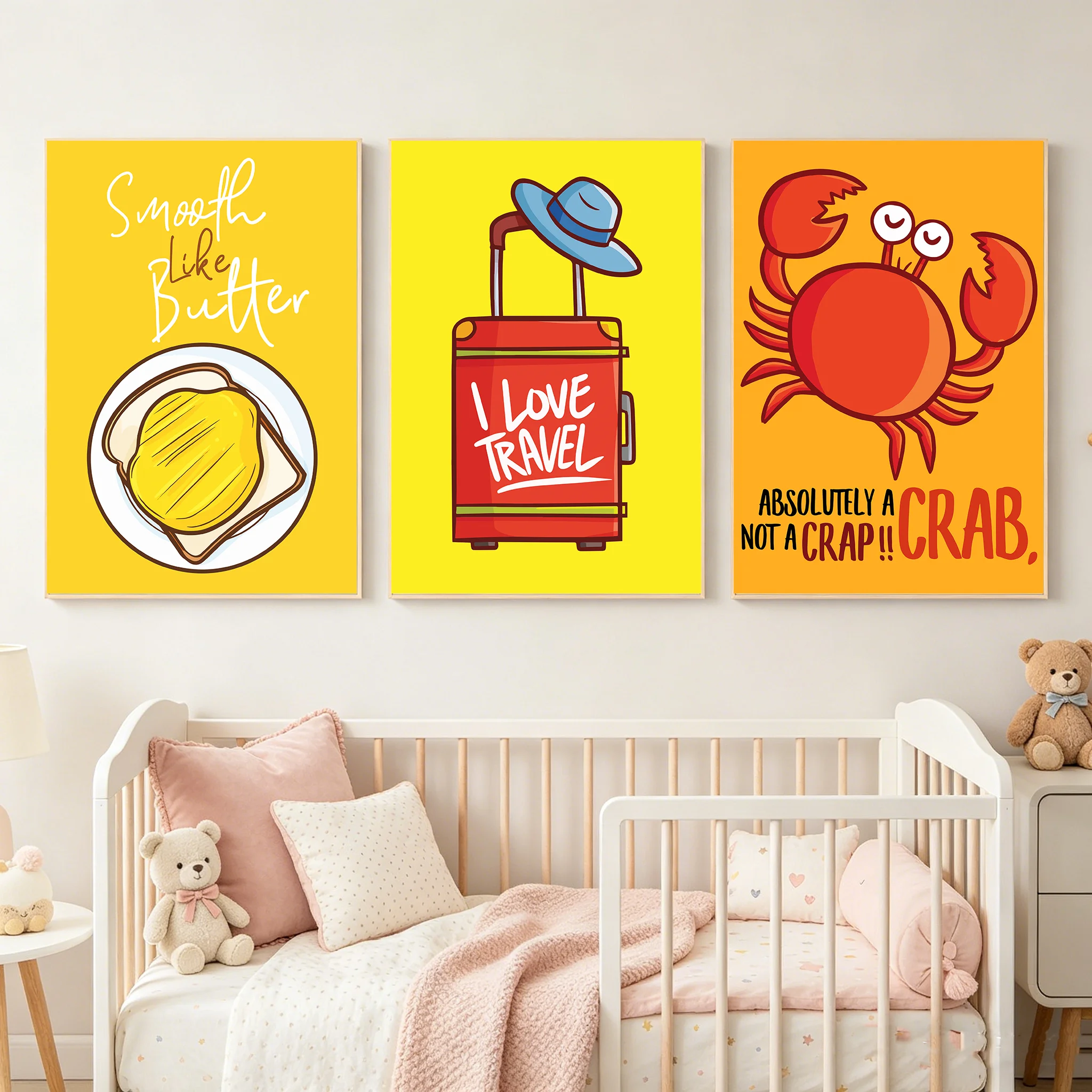 1pc frameless Cartoon Nursery  - Baby Girl Nursery Quotes recensione e prezzo