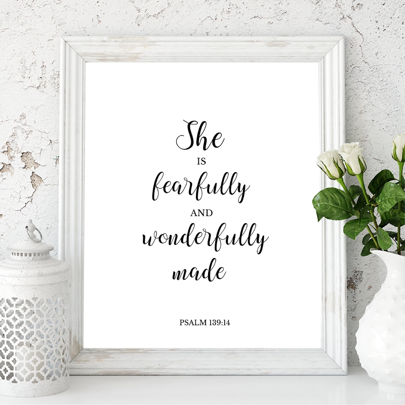 Bible Verses Quote Christian W - Baby Girl Nursery Quotes recensione e prezzo