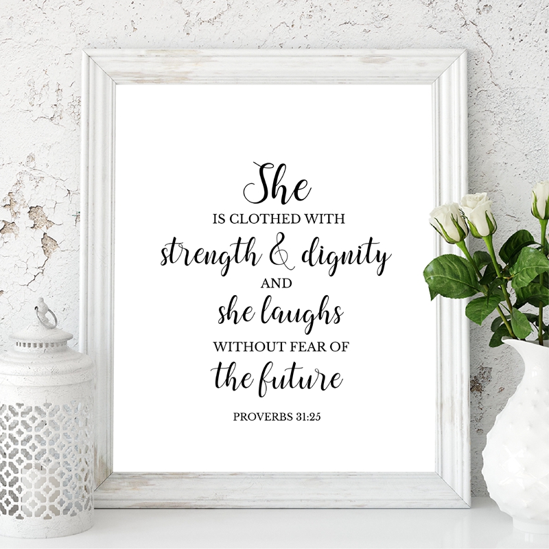 Bible Verses Quote Christian W - Baby Girl Nursery Quotes recensione e prezzo
