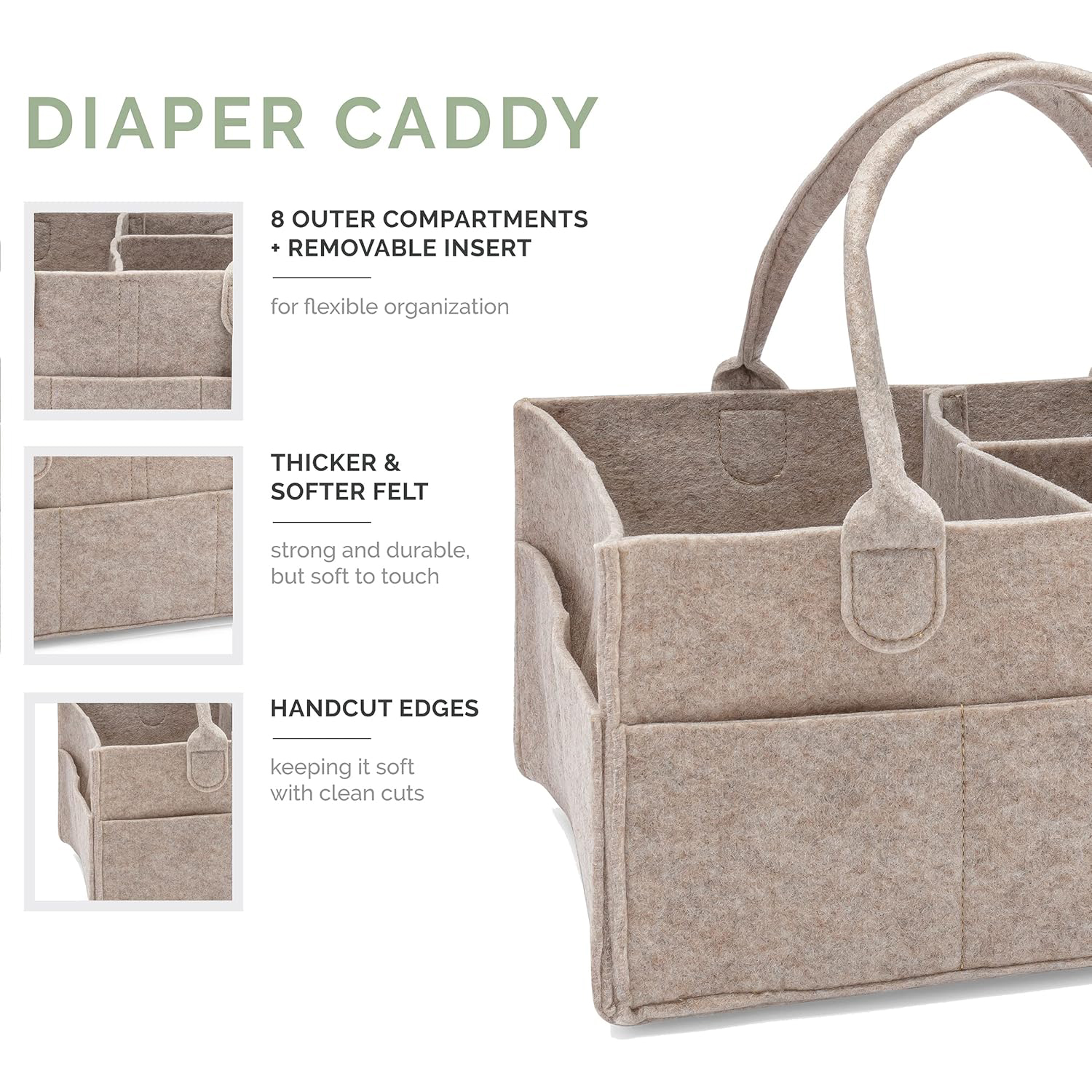 Diaper Caddy - Nursery Storage - Baby Nursery Shelves recensione e prezzo