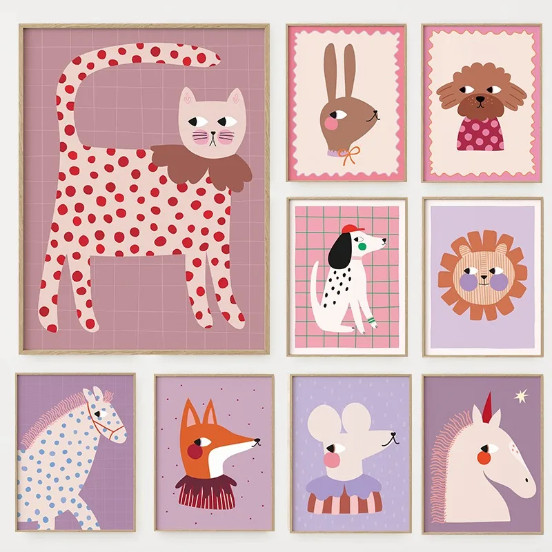 Cartoon Cute Animals Illustrat - Baby Nursery Pictures recensione e prezzo