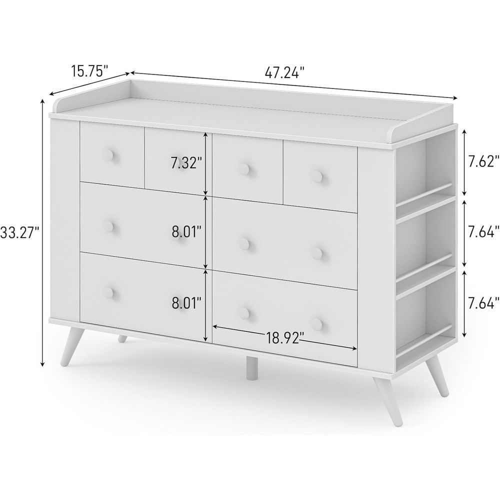 Children's 8-Drawer Dresser, N - Baby Nursery Shelves recensione e prezzo